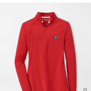 Peter Millar Women's University of Georgia Red Quarter-Zip